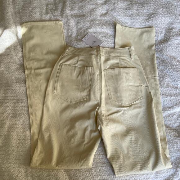 Ivory leather pants new - Picture 3 of 4